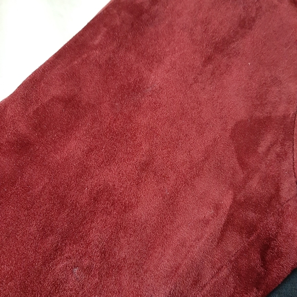 Joseph burgundy stretchy pants suede - Picture 7 of 7